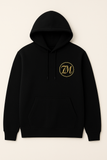 ZM Signature 100% Cotton Hoodie – Premium Comfort & Style for Men | Black, Navy Blue & Green with Golden Emblem